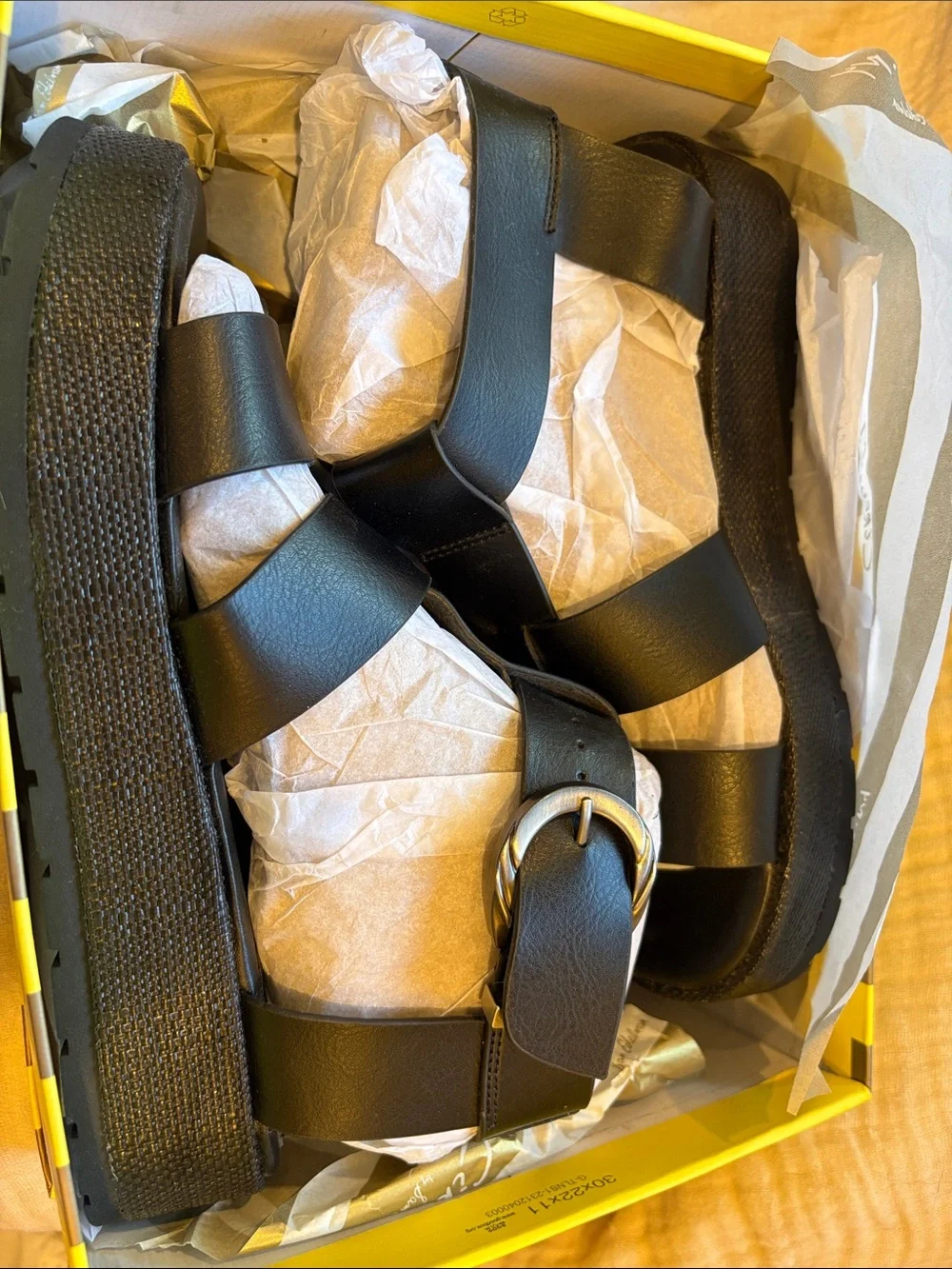 Sam Edelman circus NY Katy Platform Fisherman black Sandals 7.5 women’s